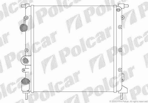 Polcar 601508-6 - Radiators, Motora dzesēšanas sistēma ps1.lv