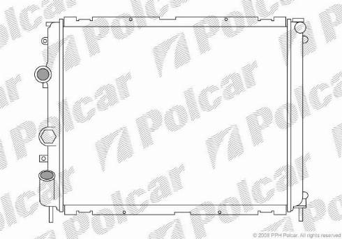 Polcar 601508-3 - Radiators, Motora dzesēšanas sistēma ps1.lv