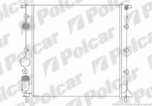 Polcar 601508-2 - Radiators, Motora dzesēšanas sistēma ps1.lv