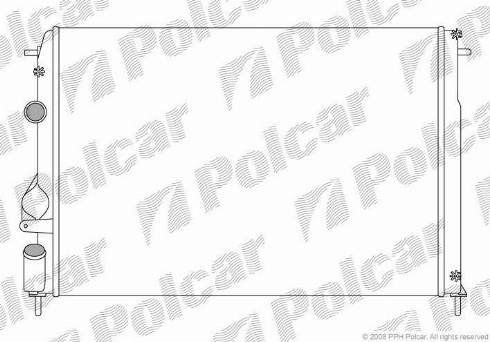 Polcar 601108-1 - Radiators, Motora dzesēšanas sistēma ps1.lv