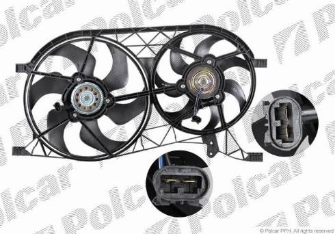 Polcar 603723W3 - Ventilators, Motora dzesēšanas sistēma ps1.lv