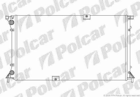 Polcar 6026083X - Radiators, Motora dzesēšanas sistēma ps1.lv