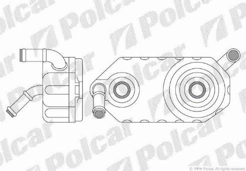 Polcar 6713L8-1 - Eļļas radiators, Automātiskā pārnesumkārba ps1.lv