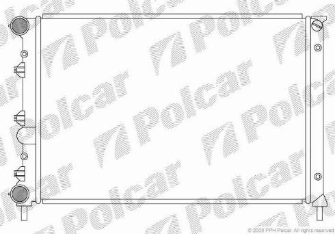 Polcar 1404083X - Radiators, Motora dzesēšanas sistēma ps1.lv