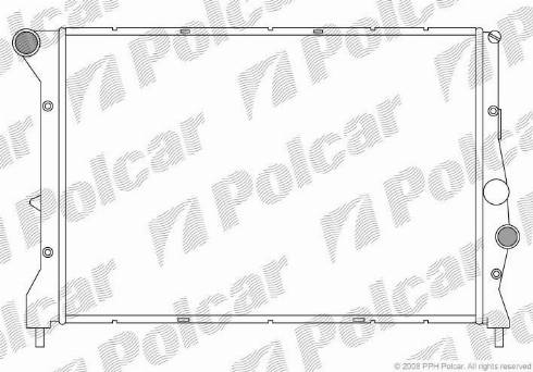 Polcar 1404082X - Radiators, Motora dzesēšanas sistēma ps1.lv