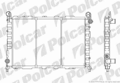 Polcar 1402081X - Radiators, Motora dzesēšanas sistēma ps1.lv