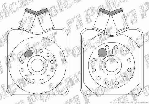 Polcar 1303L81X - Eļļas radiators, Motoreļļa ps1.lv