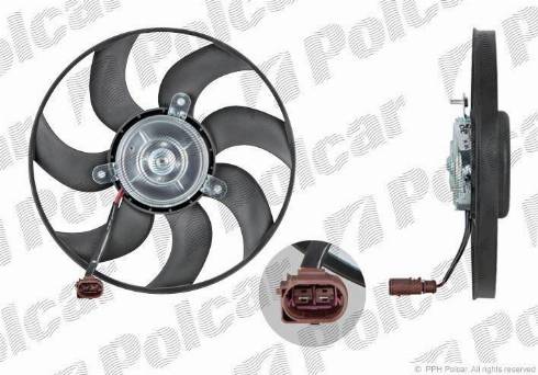 Polcar 133123U3-1 - Elektromotors, Dzes. sist. radiatora ventilators ps1.lv