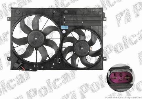 Polcar 957823W2 - Elektromotors, Dzes. sist. radiatora ventilators ps1.lv