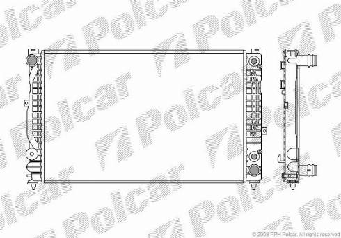 Polcar 1324086X - Radiators, Motora dzesēšanas sistēma ps1.lv