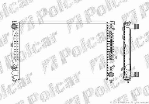 Polcar 132408-6 - Radiators, Motora dzesēšanas sistēma ps1.lv