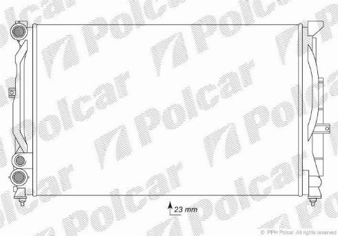 Polcar 1324082X - Radiators, Motora dzesēšanas sistēma ps1.lv