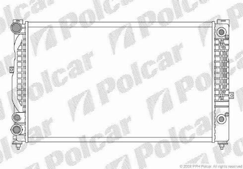 Polcar 132408A8 - Radiators, Motora dzesēšanas sistēma ps1.lv