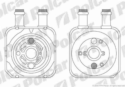 Polcar 1324L82X - Eļļas radiators, Motoreļļa ps1.lv