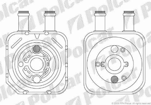 Polcar 1323L82X - Eļļas radiators, Motoreļļa ps1.lv