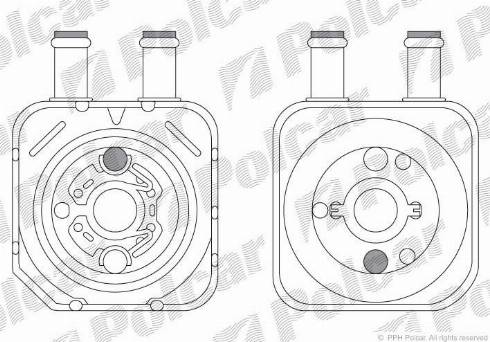 Polcar 1323L8-2 - Eļļas radiators, Motoreļļa ps1.lv