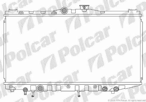 Polcar 8109086K - Radiators, Motora dzesēšanas sistēma ps1.lv