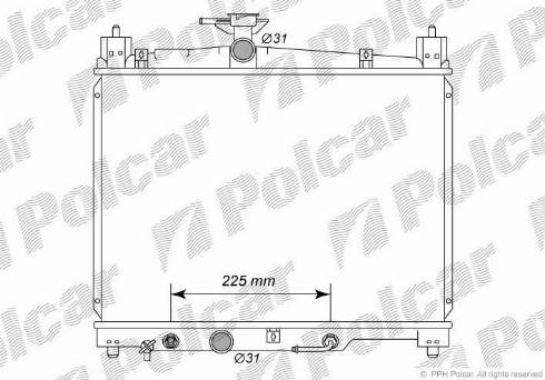 Polcar 8103086K - Radiators, Motora dzesēšanas sistēma ps1.lv