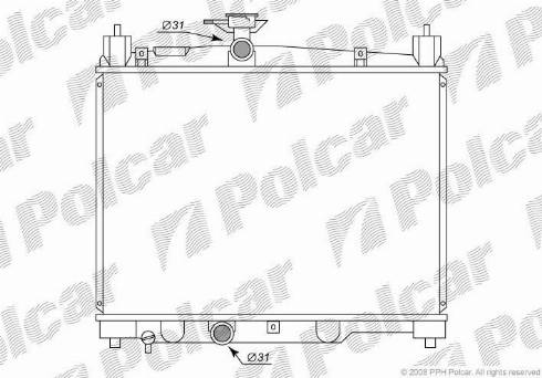 Polcar 810308-1 - Radiators, Motora dzesēšanas sistēma ps1.lv