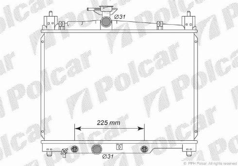 Polcar 810308-2 - Radiators, Motora dzesēšanas sistēma ps1.lv