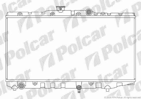 Polcar 8107081K - Radiators, Motora dzesēšanas sistēma ps1.lv