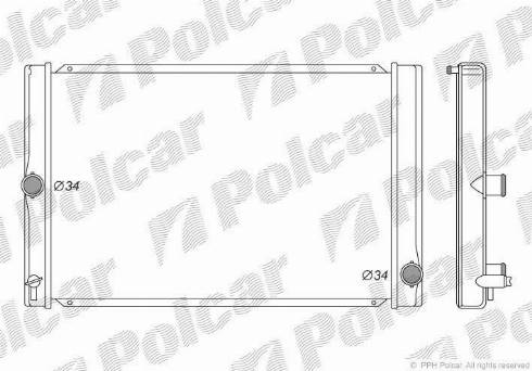 Polcar 811608-3 - Radiators, Motora dzesēšanas sistēma ps1.lv