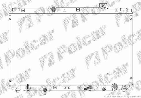 Polcar 8133087K - Radiators, Motora dzesēšanas sistēma ps1.lv