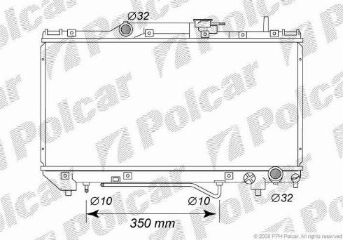 Polcar 812208-5 - Radiators, Motora dzesēšanas sistēma ps1.lv