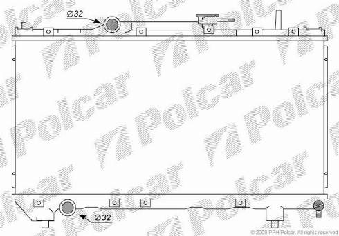 Polcar 8122081K - Radiators, Motora dzesēšanas sistēma ps1.lv