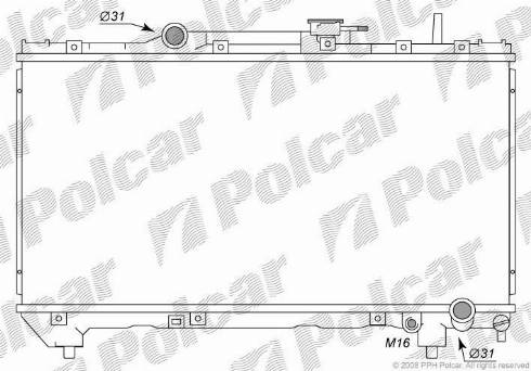 Polcar 8122082K - Radiators, Motora dzesēšanas sistēma ps1.lv