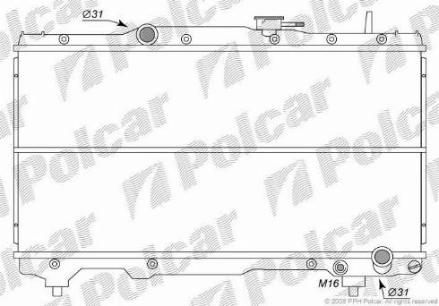 Polcar 812208-2 - Radiators, Motora dzesēšanas sistēma ps1.lv