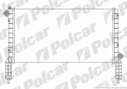 Polcar 3040082X - Radiators, Motora dzesēšanas sistēma ps1.lv