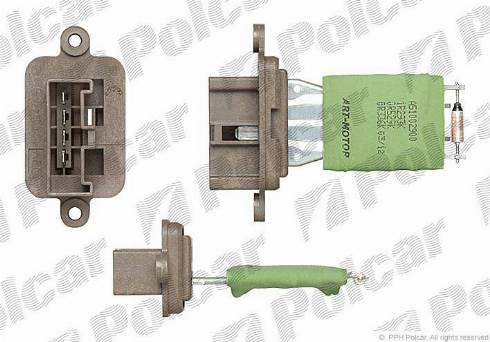 Polcar 3002KST1X - Rezistors, Salona ventilators ps1.lv