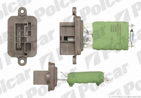 Polcar 3002KST-1 - Rezistors, Salona ventilators ps1.lv