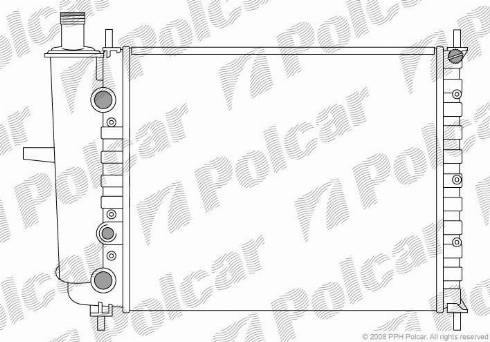 Polcar 3018081X - Radiators, Motora dzesēšanas sistēma ps1.lv