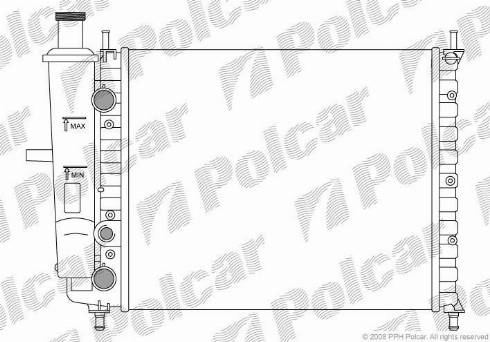 Polcar 301808-1 - Radiators, Motora dzesēšanas sistēma ps1.lv