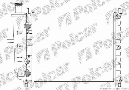 Polcar 301808A1 - Radiators, Motora dzesēšanas sistēma ps1.lv