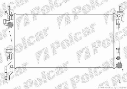 Polcar 308508-2 - Radiators, Motora dzesēšanas sistēma ps1.lv