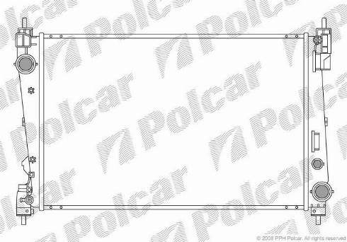 Polcar 3024082X - Radiators, Motora dzesēšanas sistēma ps1.lv