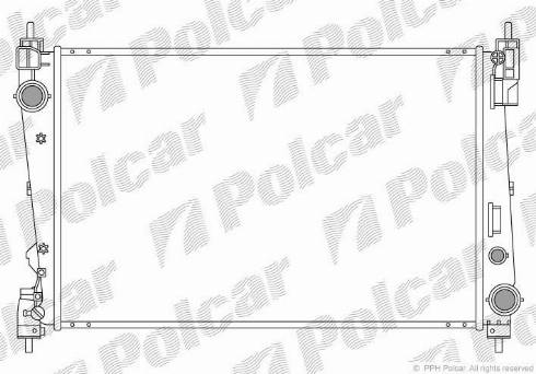 Polcar 302408-2 - Radiators, Motora dzesēšanas sistēma ps1.lv