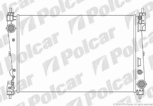 Polcar 302408A2 - Radiators, Motora dzesēšanas sistēma ps1.lv