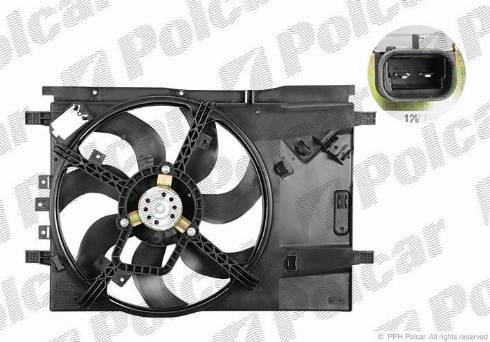 Polcar 302423W5 - Ventilators, Motora dzesēšanas sistēma ps1.lv