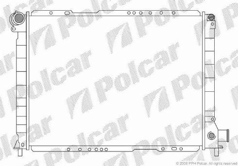 Polcar 3027083X - Radiators, Motora dzesēšanas sistēma ps1.lv