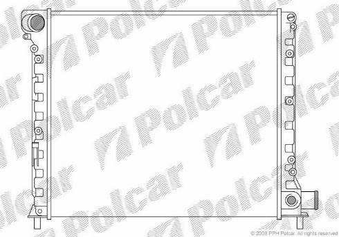 Polcar 3027087X - Radiators, Motora dzesēšanas sistēma ps1.lv