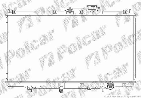 Polcar 3818081K - Radiators, Motora dzesēšanas sistēma ps1.lv