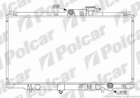 Polcar 381808-1 - Radiators, Motora dzesēšanas sistēma ps1.lv