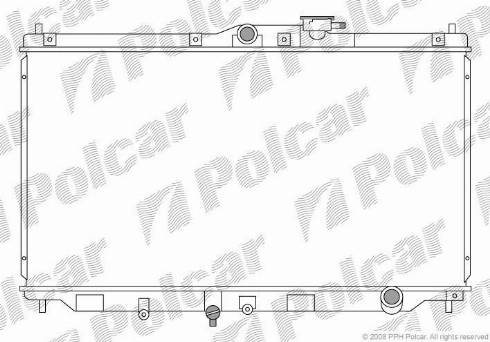 Polcar 3817081K - Radiators, Motora dzesēšanas sistēma ps1.lv