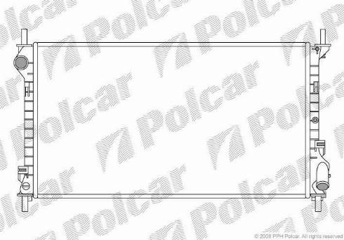 Polcar 325608-3 - Radiators, Motora dzesēšanas sistēma ps1.lv