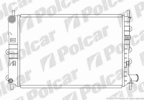 Polcar 320608-4 - Radiators, Motora dzesēšanas sistēma ps1.lv