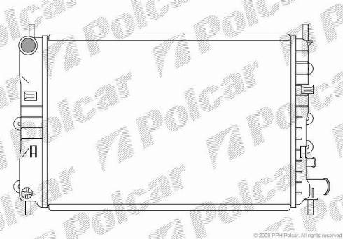 Polcar 320608-3 - Radiators, Motora dzesēšanas sistēma ps1.lv